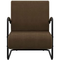 ASUPERMALL Fauteuil Marron Fonce Tissu -Pas Cher Fauteuil Magasin 46886001 4