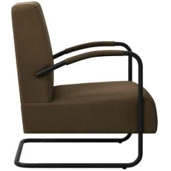 ASUPERMALL Fauteuil Marron Fonce Tissu -Pas Cher Fauteuil Magasin 46886001 5