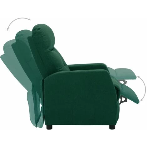 ASUPERMALL Fauteuil Inclinable Electrique Vert Fonce Tissu 5 ASUPERMALL Fauteuil Inclinable Electrique Vert Fonce Tissu – Image 3