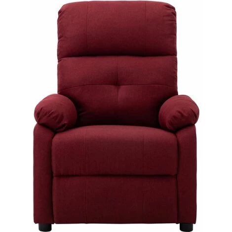 ASUPERMALL Fauteuil Inclinable Electrique Rouge Bordeaux Tissu 4 ASUPERMALL Fauteuil Inclinable Electrique Rouge Bordeaux Tissu – Image 2