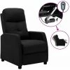 ASUPERMALL Fauteuil Inclinable Electrique Noir Tissu