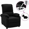 ASUPERMALL Fauteuil Inclinable Electrique Noir Tissu 2 ASUPERMALL Fauteuil Inclinable Electrique Noir Tissu -Pas Cher Fauteuil Magasin 46886055 1