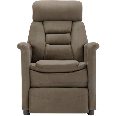 ASUPERMALL Fauteuil Inclinable Electrique De Massage Taupe Similicuir Daim 4 ASUPERMALL Fauteuil Inclinable Electrique De Massage Taupe Similicuir Daim – Image 2