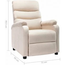 ASUPERMALL Fauteuil Inclinable Electrique Creme Tissu 11 ASUPERMALL Fauteuil Inclinable Electrique Creme Tissu -Pas Cher Fauteuil Magasin 46886083 5