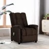 ASUPERMALL Fauteuil Inclinable De Massage Marron Fonce Tissu 1 ASUPERMALL Fauteuil Inclinable De Massage Marron Fonce Tissu -Pas Cher Fauteuil Magasin 46886109 1