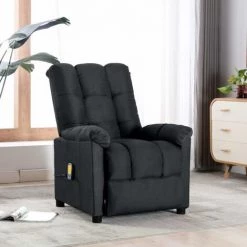 ASUPERMALL Fauteuil Inclinable De Massage Gris Fonce Tissu