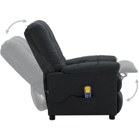 ASUPERMALL Fauteuil Inclinable De Massage Gris Fonce Tissu 7 ASUPERMALL Fauteuil Inclinable De Massage Gris Fonce Tissu – Image 5