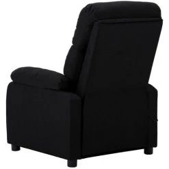 ASUPERMALL Fauteuil De Massage Noir Tissu -Pas Cher Fauteuil Magasin 46886148 5