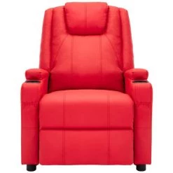 ASUPERMALL Fauteuil De Massage Inclinable Rouge Similicuir 9 ASUPERMALL Fauteuil De Massage Inclinable Rouge Similicuir -Pas Cher Fauteuil Magasin 46886157 3