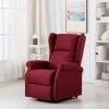 ASUPERMALL Fauteuil De Massage Inclinable Rouge Bordeaux Tissu -Pas Cher Fauteuil Magasin 46886160 1