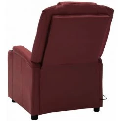 ASUPERMALL Fauteuil De Massage Inclinable Rouge Bordeaux Similicuir -Pas Cher Fauteuil Magasin 46886163 5