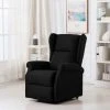 ASUPERMALL Fauteuil De Massage Inclinable Noir Tissu
