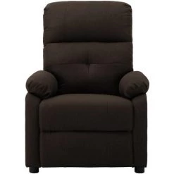 ASUPERMALL Fauteuil De Massage Inclinable Electrique Marron Fonce Tissu -Pas Cher Fauteuil Magasin 46886189 2