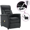 ASUPERMALL Fauteuil De Massage Electrique Gris Fonce Similicuir Daim -Pas Cher Fauteuil Magasin 46886212 1