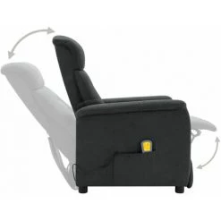 ASUPERMALL Fauteuil De Massage Electrique Gris Fonce Similicuir Daim 9 ASUPERMALL Fauteuil De Massage Electrique Gris Fonce Similicuir Daim -Pas Cher Fauteuil Magasin 46886212 3