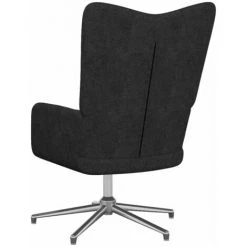 ASUPERMALL Chaise De Relaxation Noir Tissu -Pas Cher Fauteuil Magasin 46889667 4