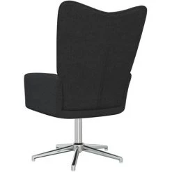 ASUPERMALL Chaise De Relaxation Noir Tissu -Pas Cher Fauteuil Magasin 46889668 5