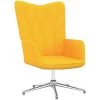 ASUPERMALL Chaise De Relaxation Jaune Moutarde Tissu -Pas Cher Fauteuil Magasin 46889671 1