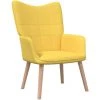 ASUPERMALL Chaise De Relaxation 62x68,5x96 Cm Jaune Moutarde Tissu