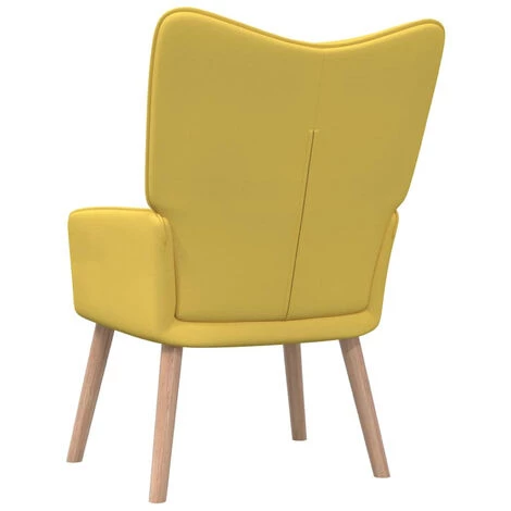 ASUPERMALL Chaise De Relaxation 62x68,5x96 Cm Jaune Moutarde Tissu 6 ASUPERMALL Chaise De Relaxation 62x68,5x96 Cm Jaune Moutarde Tissu – Image 4