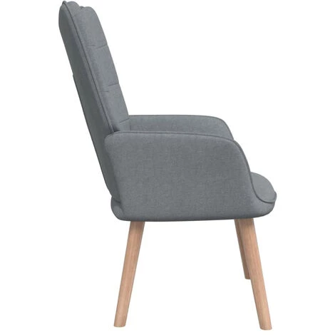 ASUPERMALL Chaise De Relaxation 62x68,5x96 Cm Gris Clair Tissu 5 ASUPERMALL Chaise De Relaxation 62x68,5x96 Cm Gris Clair Tissu – Image 3