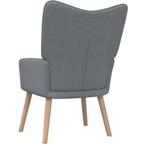 ASUPERMALL Chaise De Relaxation 62x68,5x96 Cm Gris Clair Tissu 6 ASUPERMALL Chaise De Relaxation 62x68,5x96 Cm Gris Clair Tissu – Image 4