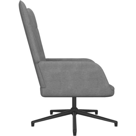 ASUPERMALL Chaise De Relaxation 62x67x97,5 Cm Gris Fonce Tissu 5 ASUPERMALL Chaise De Relaxation 62x67x97,5 Cm Gris Fonce Tissu – Image 3