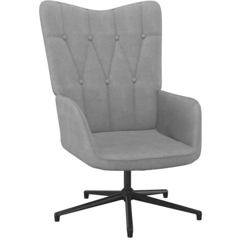 ASUPERMALL Chaise De Relaxation 62x67x97,5 Cm Gris Clair Tissu 3 ASUPERMALL Chaise De Relaxation 62x67x97,5 Cm Gris Clair Tissu