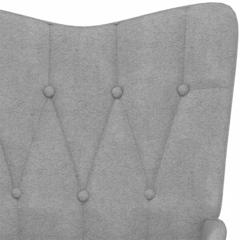 ASUPERMALL Chaise De Relaxation 62x67x97,5 Cm Gris Clair Tissu 7 ASUPERMALL Chaise De Relaxation 62x67x97,5 Cm Gris Clair Tissu – Image 5