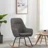 ASUPERMALL Chaise A Bascule Gris Clair Tissu 1 ASUPERMALL Chaise A Bascule Gris Clair Tissu -Pas Cher Fauteuil Magasin 46889774 1