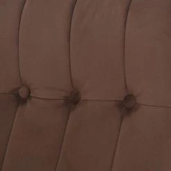 CLP Chaise à Bascule Saltillo En Velours Avec Pieds En Bois De Caoutchouc Nature/marron -Pas Cher Fauteuil Magasin 46942601 5