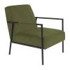 M-S Fauteuil 60,5x81x76 Cm En Tissu Vert Et Métal - WAKASAN -Pas Cher Fauteuil Magasin 47140634 1