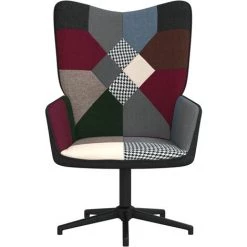 Chaise De Relaxation Patchwork Tissu VidaXL -Pas Cher Fauteuil Magasin 47154811 2