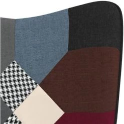 Chaise De Relaxation Patchwork Tissu VidaXL -Pas Cher Fauteuil Magasin 47154811 5