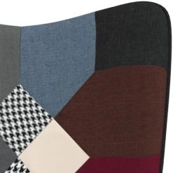 Chaise De Relaxation Patchwork Tissu VidaXL -Pas Cher Fauteuil Magasin 47154818 5