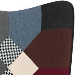 Chaise De Relaxation Patchwork Tissu VidaXL -Pas Cher Fauteuil Magasin 47154819 5