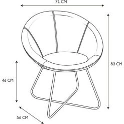 THE HOME DECO FACTORY Fauteuil En Métal Et Assise Imitation Fourrure Aurea Blanc - Blanc 7 THE HOME DECO FACTORY Fauteuil En Métal Et Assise Imitation Fourrure Aurea Blanc - Blanc -Pas Cher Fauteuil Magasin 47156092 2