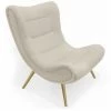 Paris Prix - Fauteuil Scandinave Design "roman" 95cm Beige 1 Paris Prix - Fauteuil Scandinave Design "roman" 95cm Beige -Pas Cher Fauteuil Magasin 47158150 1
