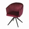 AUTRES Chaise De Salle A Manger - Velours Bordeaux - L 61,5 X P 61 X H 79,5 Cm - MANON 2 AUTRES Chaise De Salle A Manger - Velours Bordeaux - L 61,5 X P 61 X H 79,5 Cm - MANON -Pas Cher Fauteuil Magasin 47328891 1
