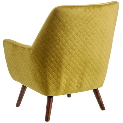 NATACHA.B Fauteuil Vintage Moutarde Velours Jade 4 NATACHA.B Fauteuil Vintage Moutarde Velours Jade – Image 2