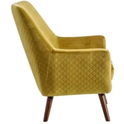 NATACHA.B Fauteuil Vintage Moutarde Velours Jade 11 NATACHA.B Fauteuil Vintage Moutarde Velours Jade -Pas Cher Fauteuil Magasin 47747363 5
