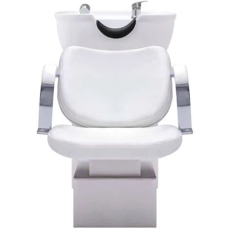 VidaXL Chaise De Salon Avec Lavabo Blanc 137x59x82 Cm Similicuir - Blanc 4 VidaXL Chaise De Salon Avec Lavabo Blanc 137x59x82 Cm Similicuir - Blanc â Image 2