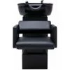 VidaXL Chaise De Salon Avec Lavabo Noir 129x59x82 Cm Similicuir - Noir