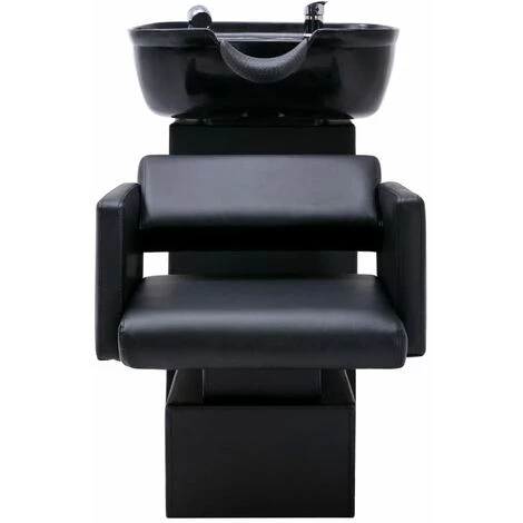 VidaXL Chaise De Salon Avec Lavabo Noir 129x59x82 Cm Similicuir - Noir 3 VidaXL Chaise De Salon Avec Lavabo Noir 129x59x82 Cm Similicuir - Noir