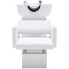 VidaXL Chaise De Salon Avec Lavabo Blanc 129x59x82 Cm Similicuir - Blanc -Pas Cher Fauteuil Magasin 47852140 1