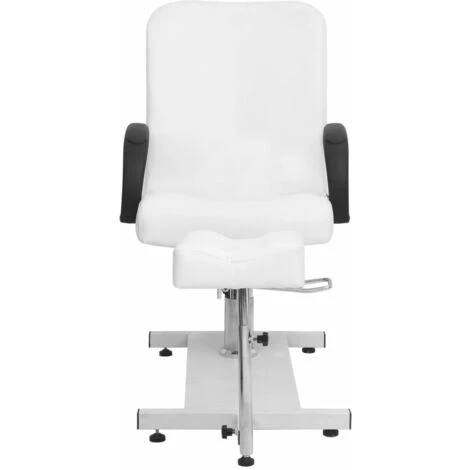 VidaXL Fauteuil De Massage Et Repose-pied Blanc 127x60x98cm Similicuir - Blanc 4 VidaXL Fauteuil De Massage Et Repose-pied Blanc 127x60x98cm Similicuir - Blanc – Image 2
