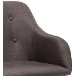 Chaise à Bascule Tissu Taupe VidaXL -Pas Cher Fauteuil Magasin 48158264 5