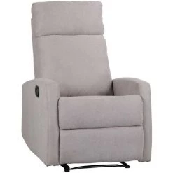 COMPRALO Fauteuil Manuel En Tissu Rela Avec Système Inclinable Pour Personnes âgées Samoa Gris