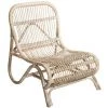 Fauteuil En Rotin Coloris Naturel - L. 54 X L. 84 X H. 75 Cm -PEGANE-