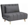 HUCOCO BILLYS - Fauteuil Style Moderne Salon - 103x94x82 - Fonction Couchage - Gris